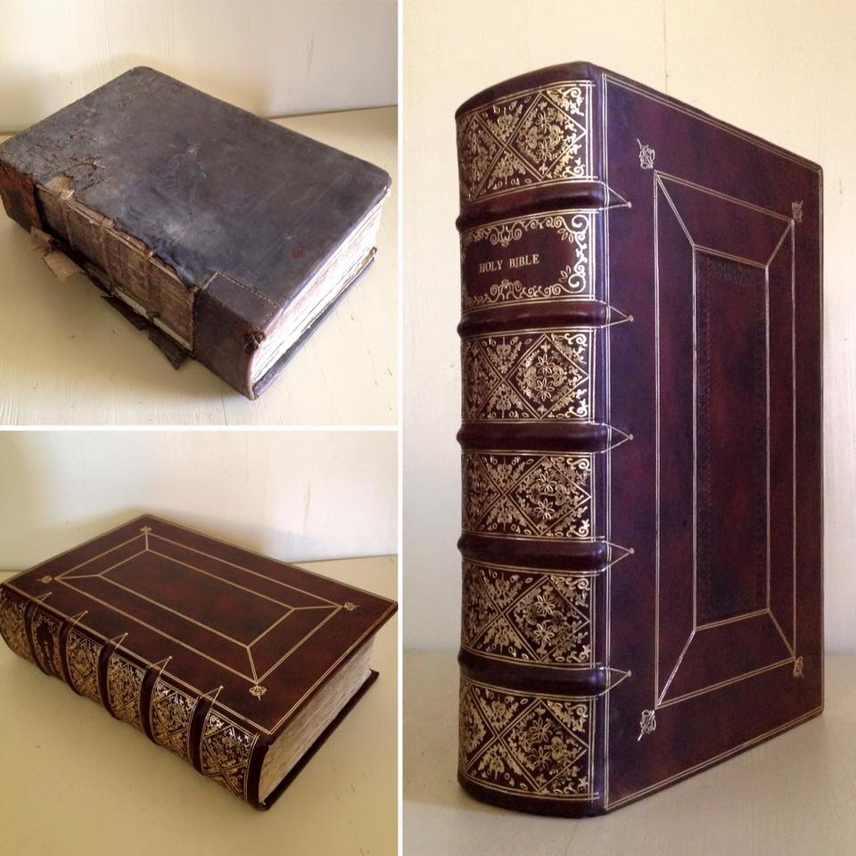 1611/13 "She" KJV Bible. Historical Rebind.