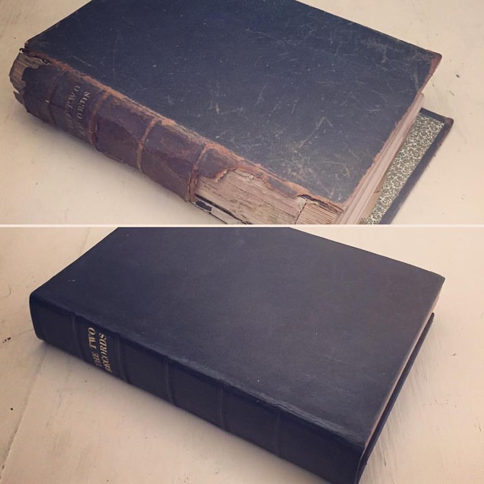 19th C. Book Restoration.